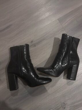 ALDO Black Heel Ankle Boots - Women
